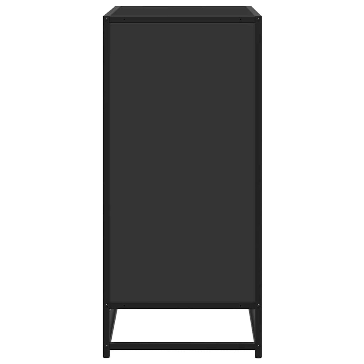 vidaXL Συρταριέρα Μαύρο 68x35x76 cm Κατασκευασμένο ξύλο