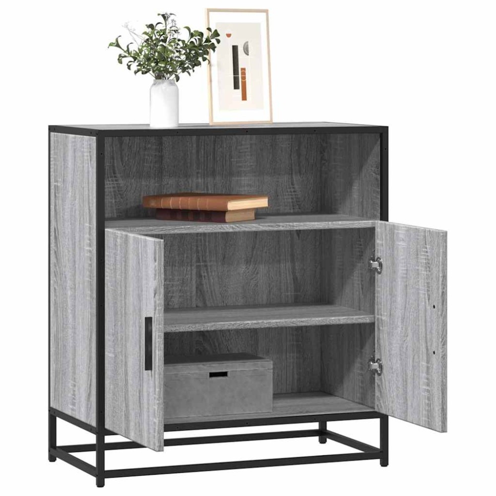 vidaXL Συρταριέρα Γκρι Sonoma 68x35x76 cm Ξύλινο μηχανουργικό ξύλο