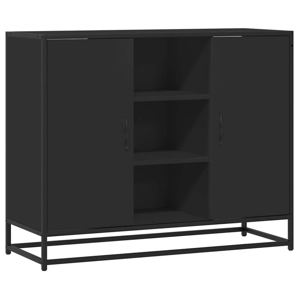 vidaXL Μπουφές Μαύρος 92x35x76 εκ. από Επεξεργασμένο Ξύλο