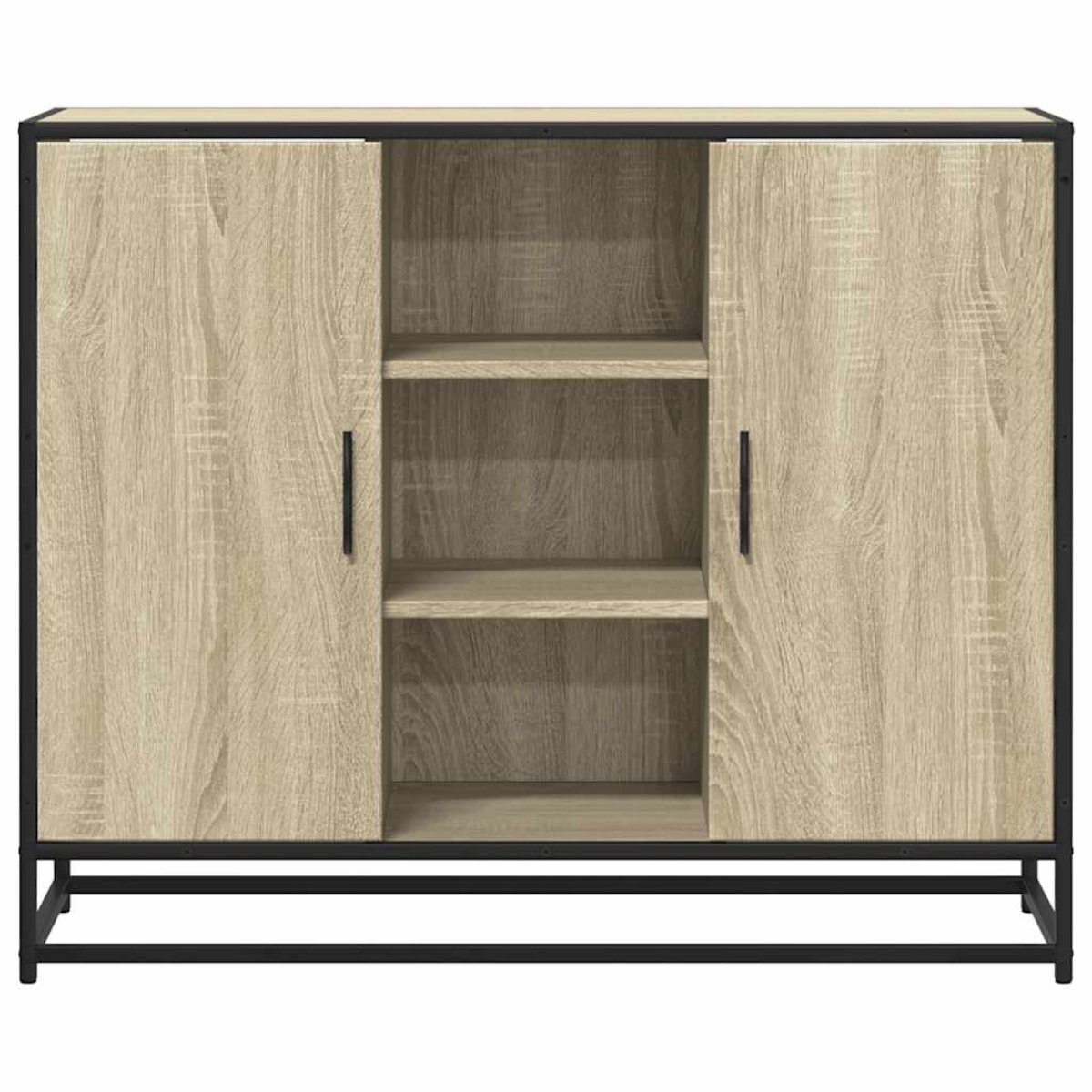 vidaXL Sideboard Sonoma Oak 92x35x76 cm Κατασκευασμένο ξύλο