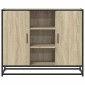vidaXL Sideboard Sonoma Oak 92x35x76 cm Κατασκευασμένο ξύλο