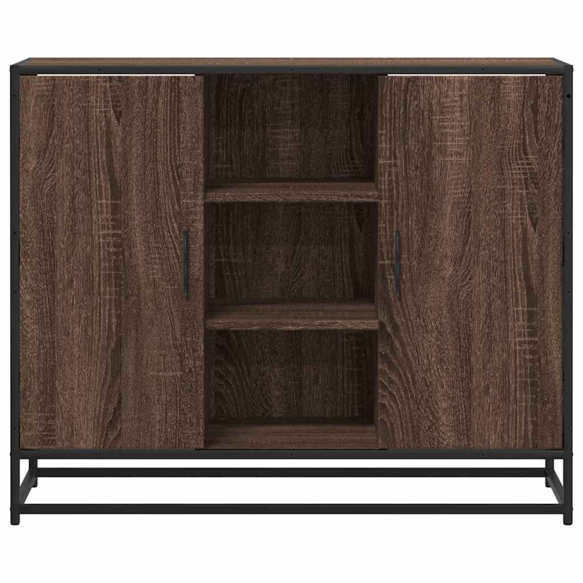 vidaXL Sideboard καφέ δρυς 92x35x76 cm Ξύλινο μηχανουργικό ξύλο