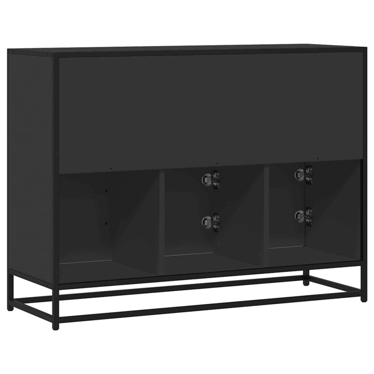 vidaXL Μπουφές Μαύρος 100x35x76 εκ. από Επεξεργασμένο Ξύλο
