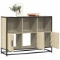 vidaXL Sideboard Sonoma Oak 100x35x76 cm Κατασκευασμένο ξύλο