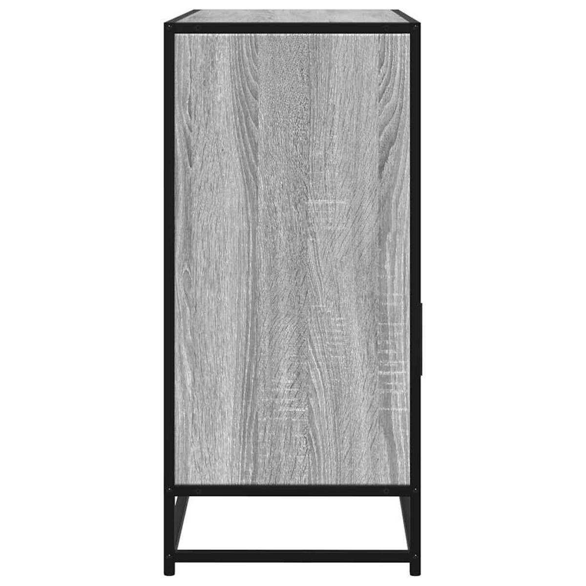 vidaXL Sideboard Γκρι Sonoma 100x35x76 cm Ξύλινο μηχανουργικό ξύλο