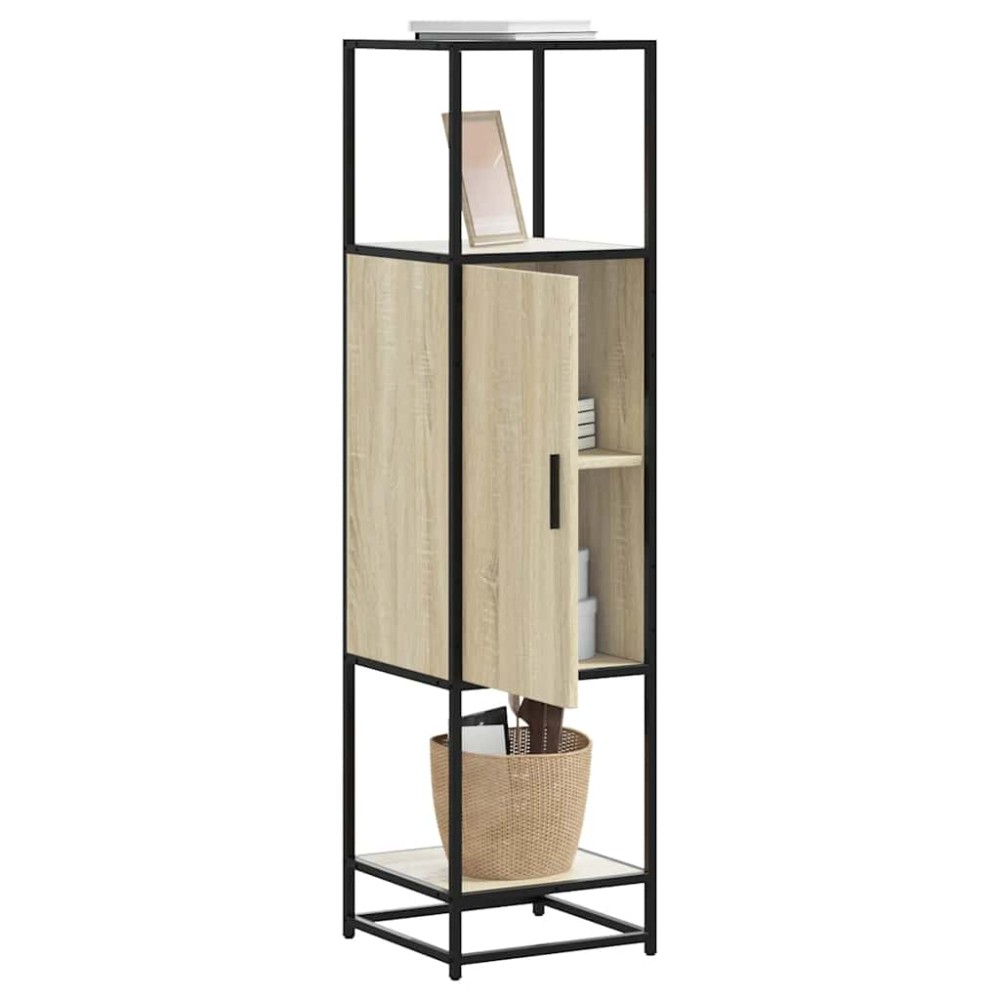 vidaXL Highboard Sonoma Oak Κατασκευασμένο ξύλο και μέταλλο