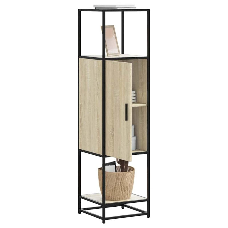 vidaXL Highboard Sonoma Oak Κατασκευασμένο ξύλο και μέταλλο