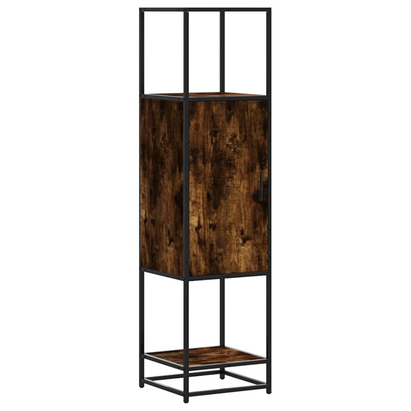 vidaXL Highboard Καπνιστή δρυς Κατασκευασμένο ξύλο και μέταλλο
