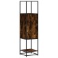 vidaXL Highboard Καπνιστή δρυς Κατασκευασμένο ξύλο και μέταλλο