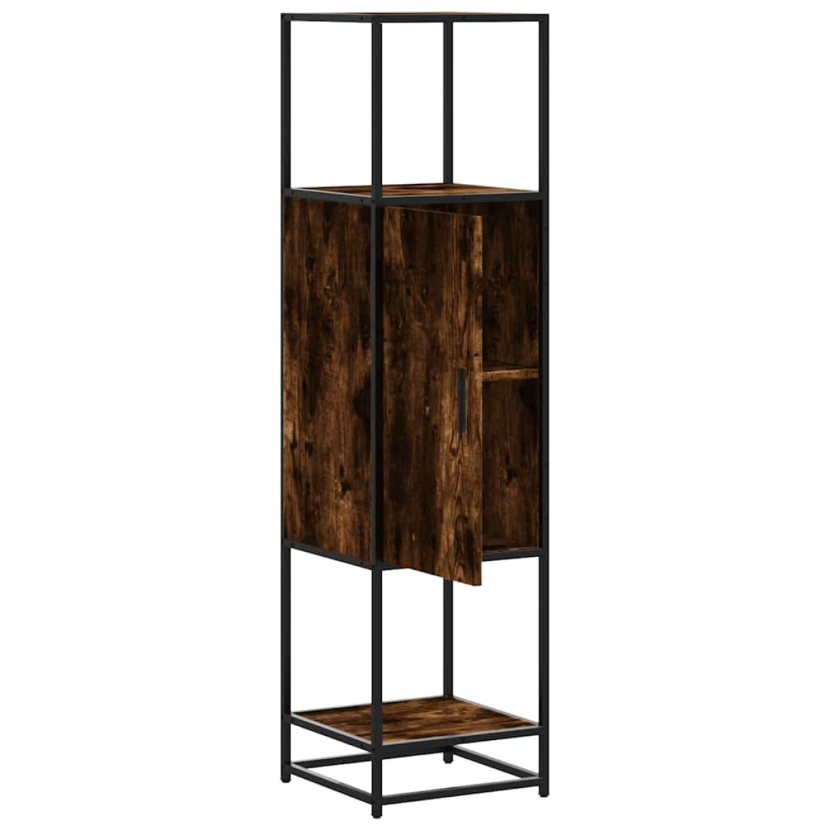 vidaXL Highboard Καπνιστή δρυς Κατασκευασμένο ξύλο και μέταλλο
