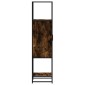vidaXL Highboard Καπνιστή δρυς Κατασκευασμένο ξύλο και μέταλλο