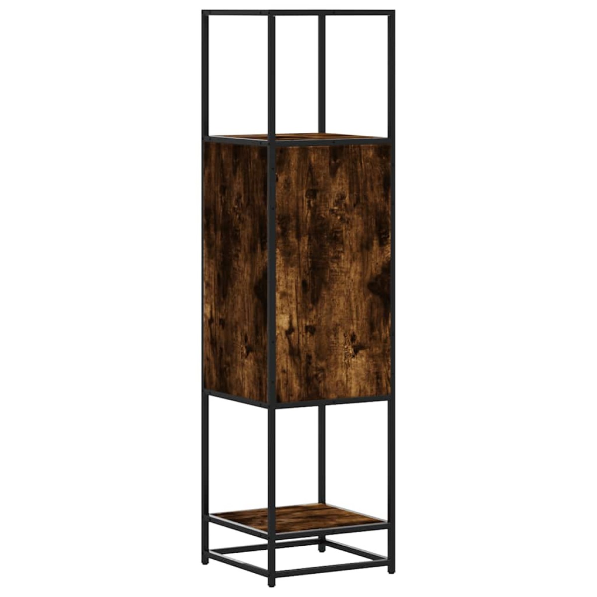vidaXL Highboard Καπνιστή δρυς Κατασκευασμένο ξύλο και μέταλλο