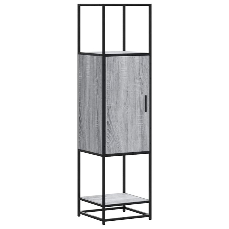 vidaXL Highboard Grey Sonoma Κατασκευασμένο ξύλο και μέταλλο