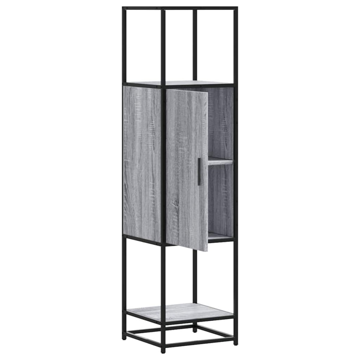vidaXL Highboard Grey Sonoma Κατασκευασμένο ξύλο και μέταλλο