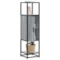 vidaXL Highboard Grey Sonoma Κατασκευασμένο ξύλο και μέταλλο