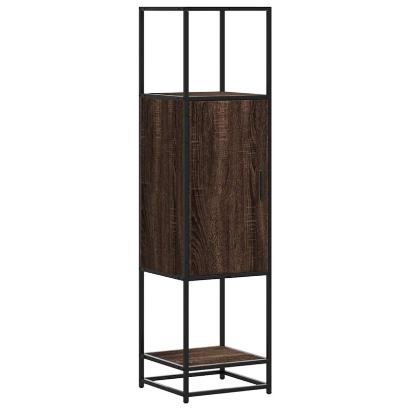 vidaXL Highboard καφέ δρυς Κατασκευασμένο ξύλο και μέταλλο