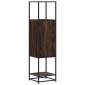 vidaXL Highboard καφέ δρυς Κατασκευασμένο ξύλο και μέταλλο