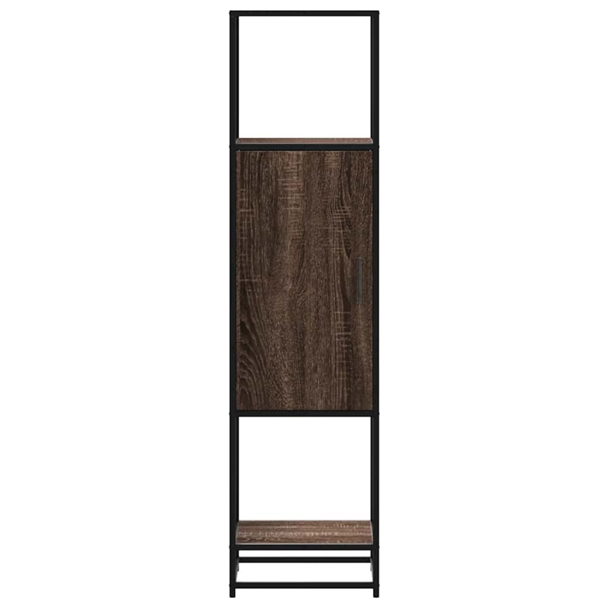 vidaXL Highboard καφέ δρυς Κατασκευασμένο ξύλο και μέταλλο
