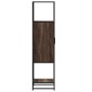 vidaXL Highboard καφέ δρυς Κατασκευασμένο ξύλο και μέταλλο