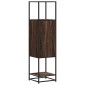 vidaXL Highboard καφέ δρυς Κατασκευασμένο ξύλο και μέταλλο