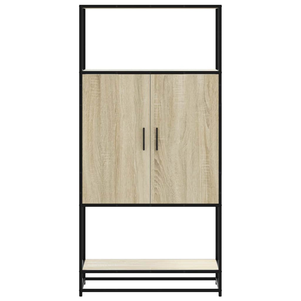 vidaXL Highboard Δρυς sonoma 68x35x139 cm Επεξεργασμένο ξύλο μέταλλο