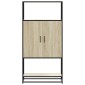 vidaXL Highboard Δρυς sonoma 68x35x139 cm Επεξεργασμένο ξύλο μέταλλο