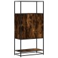 vidaXL Highboard Καπνιστή δρυς 68x35x139 cm Κατασκευασμένο ξύλο