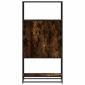 vidaXL Highboard Καπνιστή δρυς 68x35x139 cm Κατασκευασμένο ξύλο