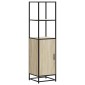 vidaXL Highboard Sonoma Oak Κατασκευασμένο ξύλο και μέταλλο