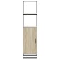 vidaXL Highboard Sonoma Oak Κατασκευασμένο ξύλο και μέταλλο