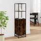 vidaXL Highboard Καπνιστή δρυς Κατασκευασμένο ξύλο και μέταλλο