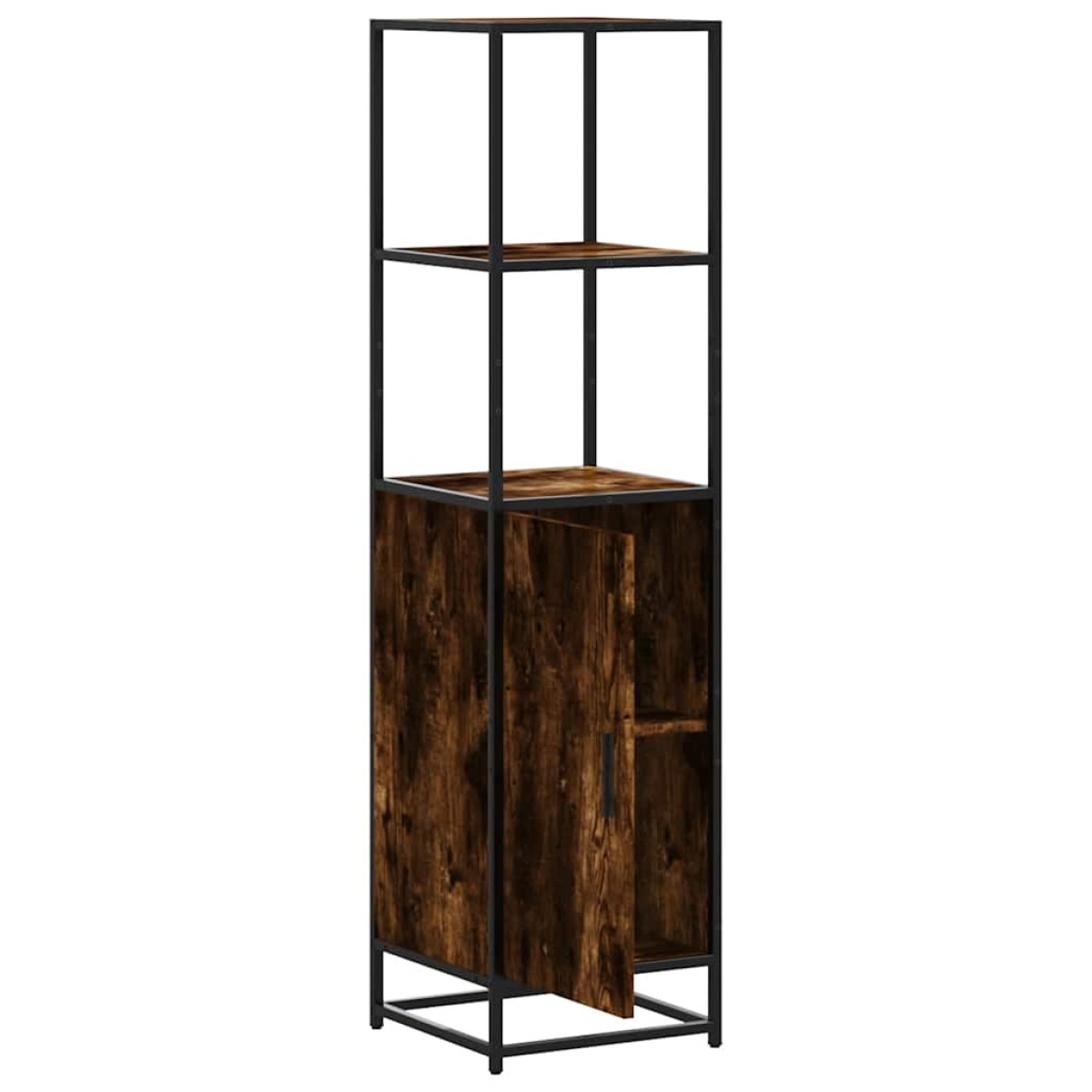 vidaXL Highboard Καπνιστή δρυς Κατασκευασμένο ξύλο και μέταλλο
