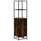 vidaXL Highboard Καπνιστή δρυς Κατασκευασμένο ξύλο και μέταλλο
