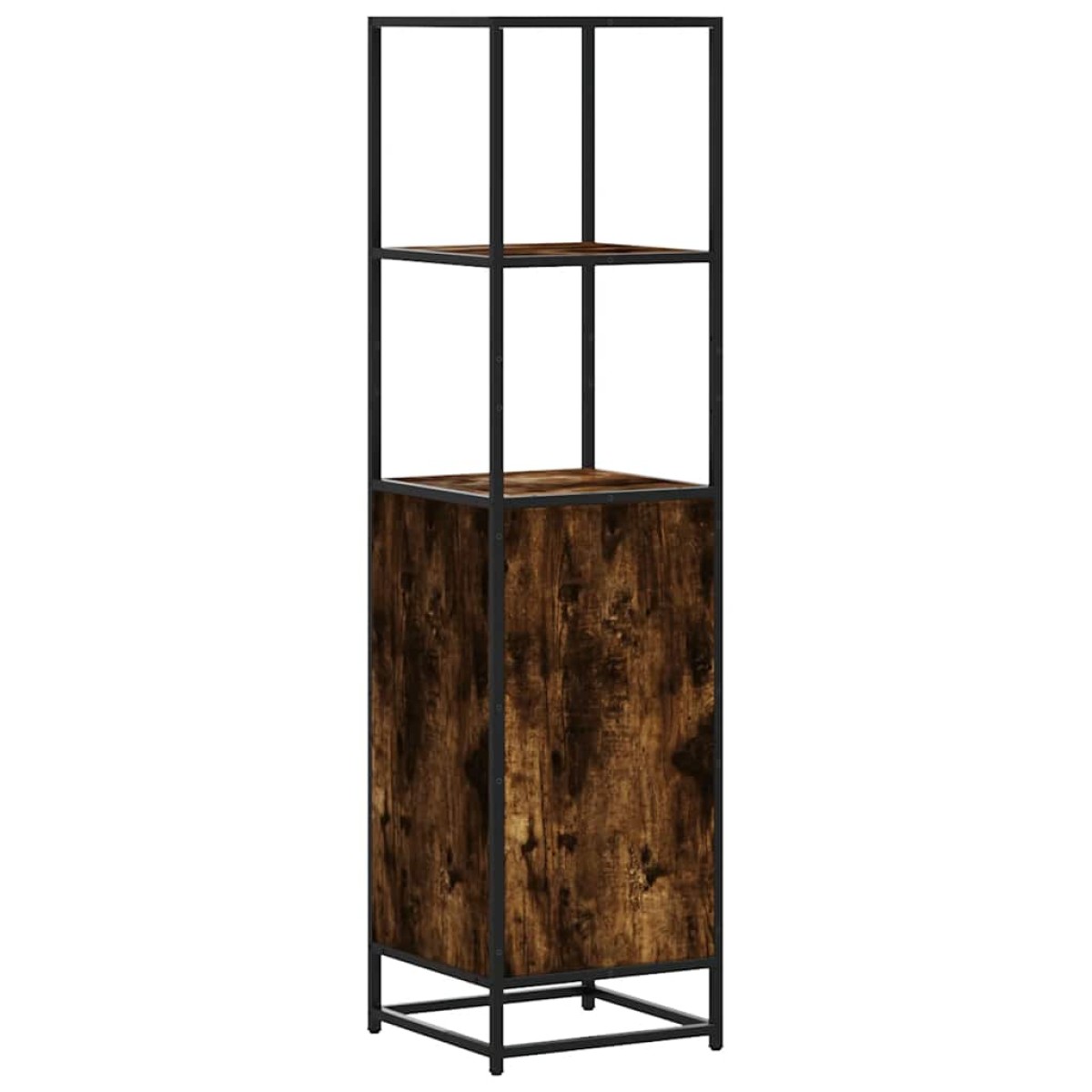 vidaXL Highboard Καπνιστή δρυς Κατασκευασμένο ξύλο και μέταλλο