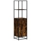 vidaXL Highboard Καπνιστή δρυς Κατασκευασμένο ξύλο και μέταλλο