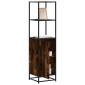 vidaXL Highboard Καπνιστή δρυς Κατασκευασμένο ξύλο και μέταλλο
