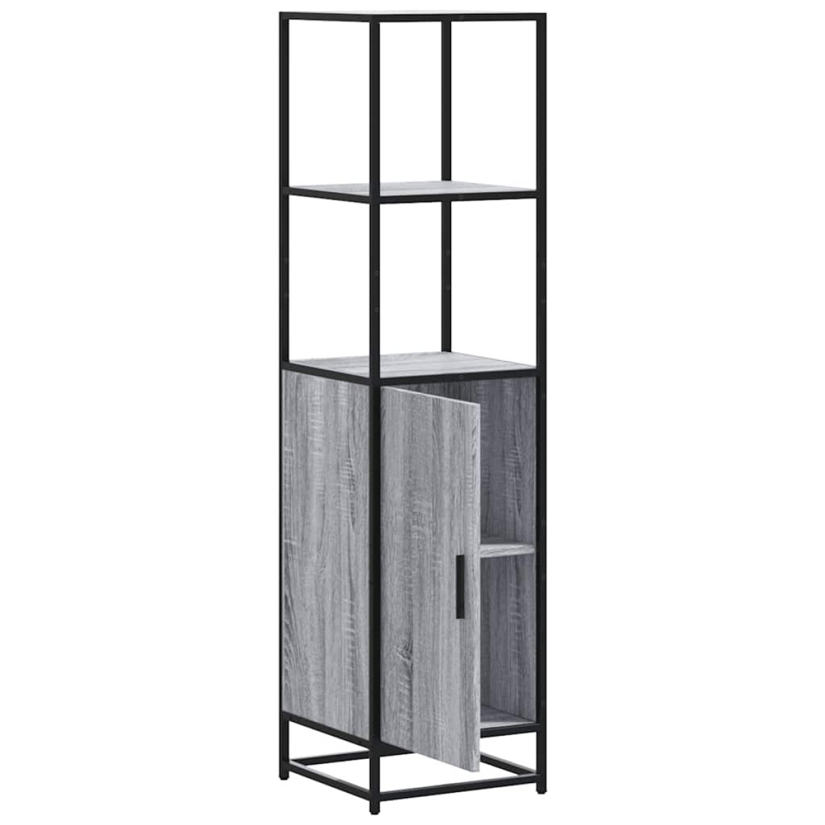 vidaXL Highboard Grey Sonoma Κατασκευασμένο ξύλο και μέταλλο