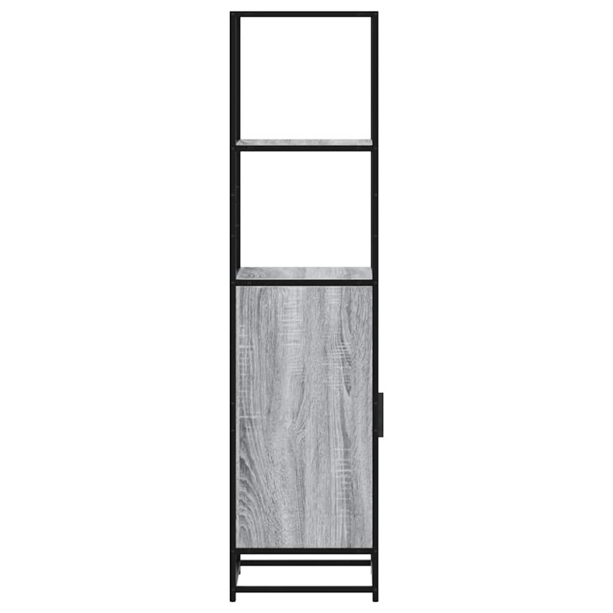 vidaXL Highboard Grey Sonoma Κατασκευασμένο ξύλο και μέταλλο
