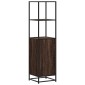 vidaXL Highboard καφέ δρυς Κατασκευασμένο ξύλο και μέταλλο