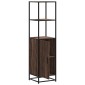 vidaXL Highboard καφέ δρυς Κατασκευασμένο ξύλο και μέταλλο