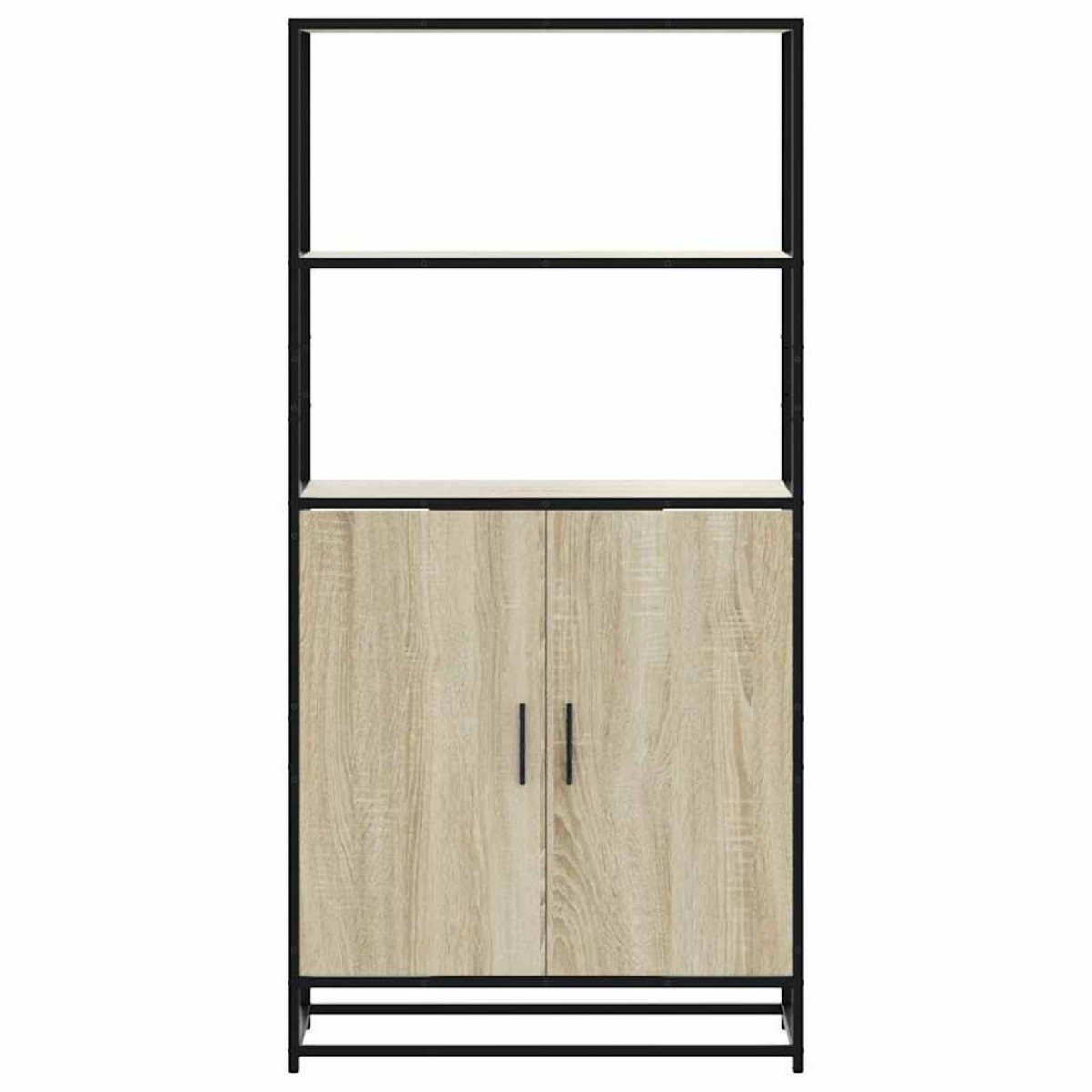 vidaXL Highboard Δρυς sonoma 68x35x139 cm Επεξεργασμένο ξύλο μέταλλο