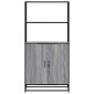 vidaXL Highboard Grey Sonoma Κατασκευασμένο ξύλο και μέταλλο
