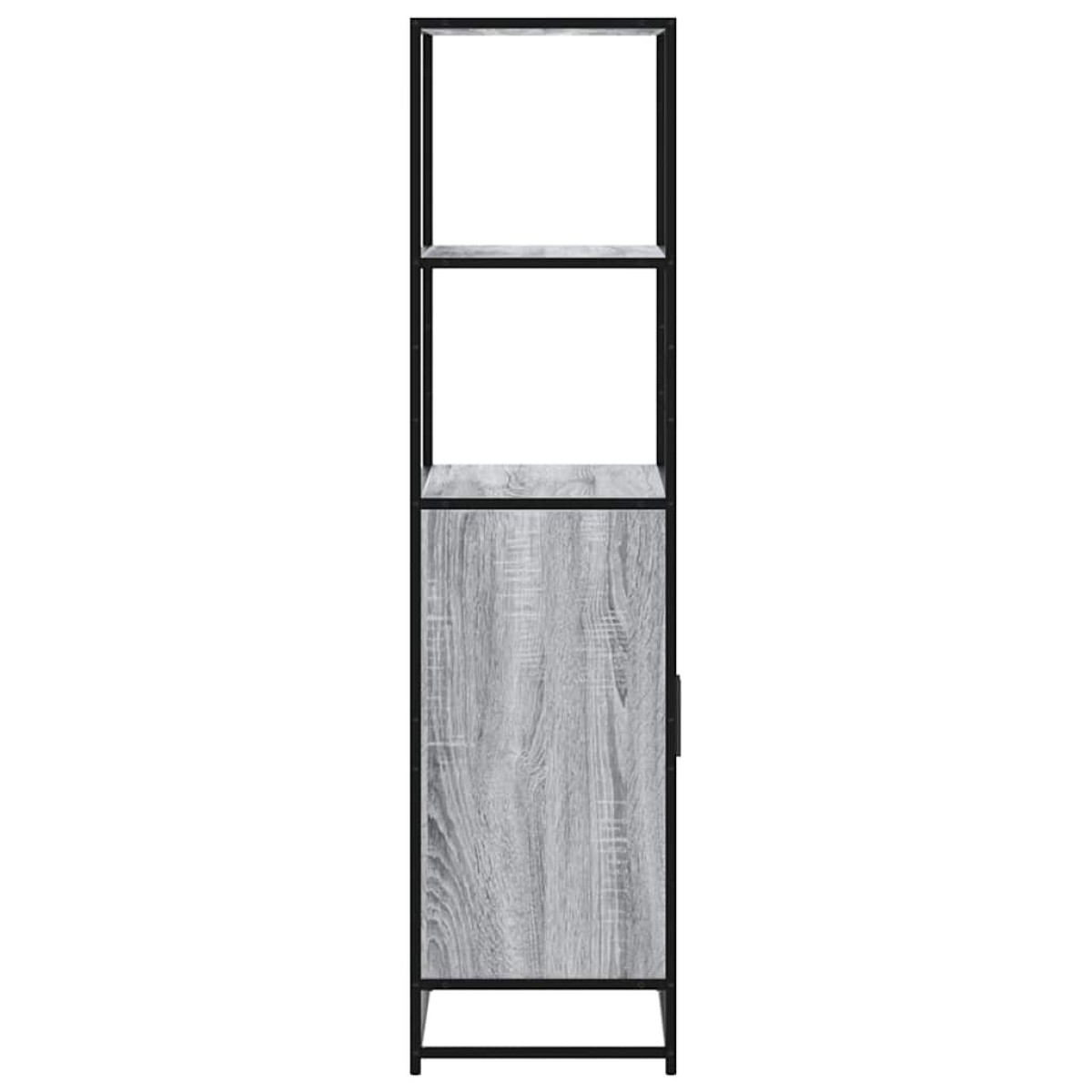 vidaXL Highboard Grey Sonoma Κατασκευασμένο ξύλο και μέταλλο