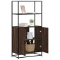 vidaXL Highboard καφέ δρυς Κατασκευασμένο ξύλο και μέταλλο