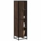 vidaXL Highboard καφέ δρυς Κατασκευασμένο ξύλο και μέταλλο