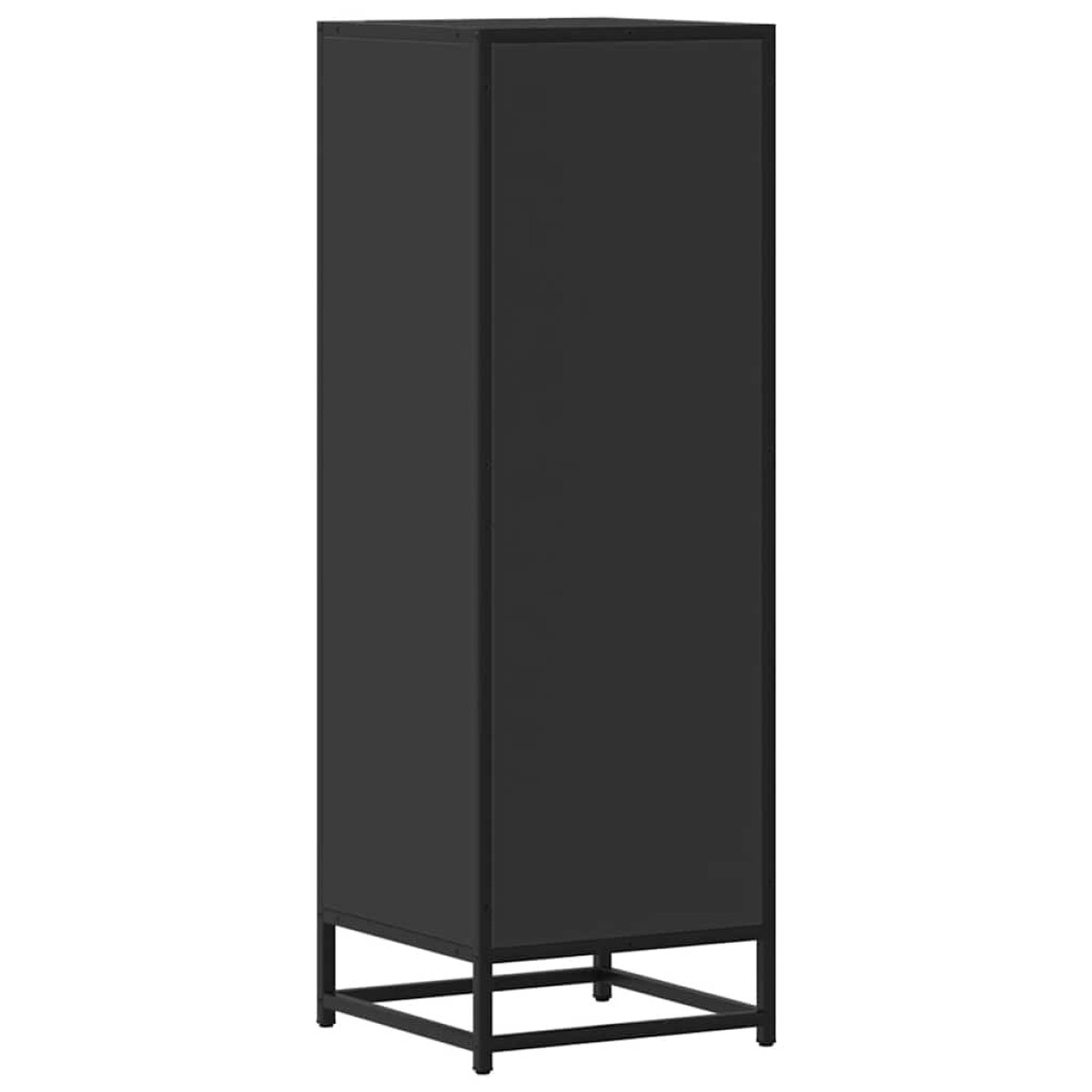 vidaXL Ντουλάπι Μαύρο από 35,5x35x106,5 cm Επεξεργασμένο Ξύλο μέταλλο