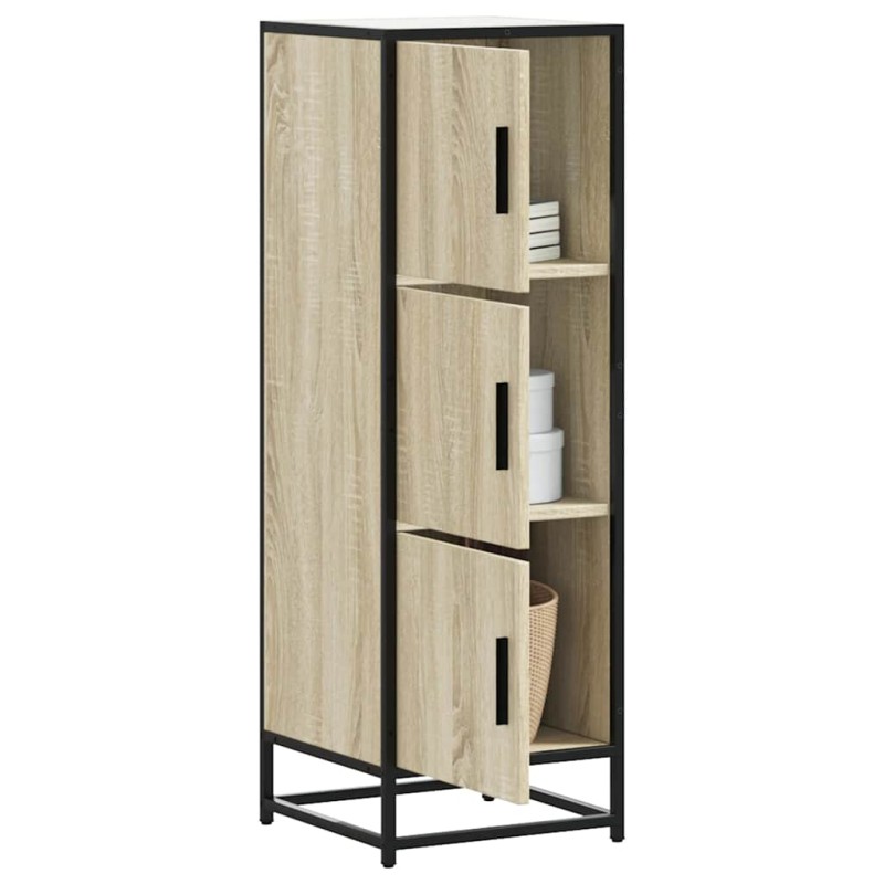 vidaXL Highboard Δρυς sonoma 35,5x35x106,5 cm Κατασκευασμένο ξύλο