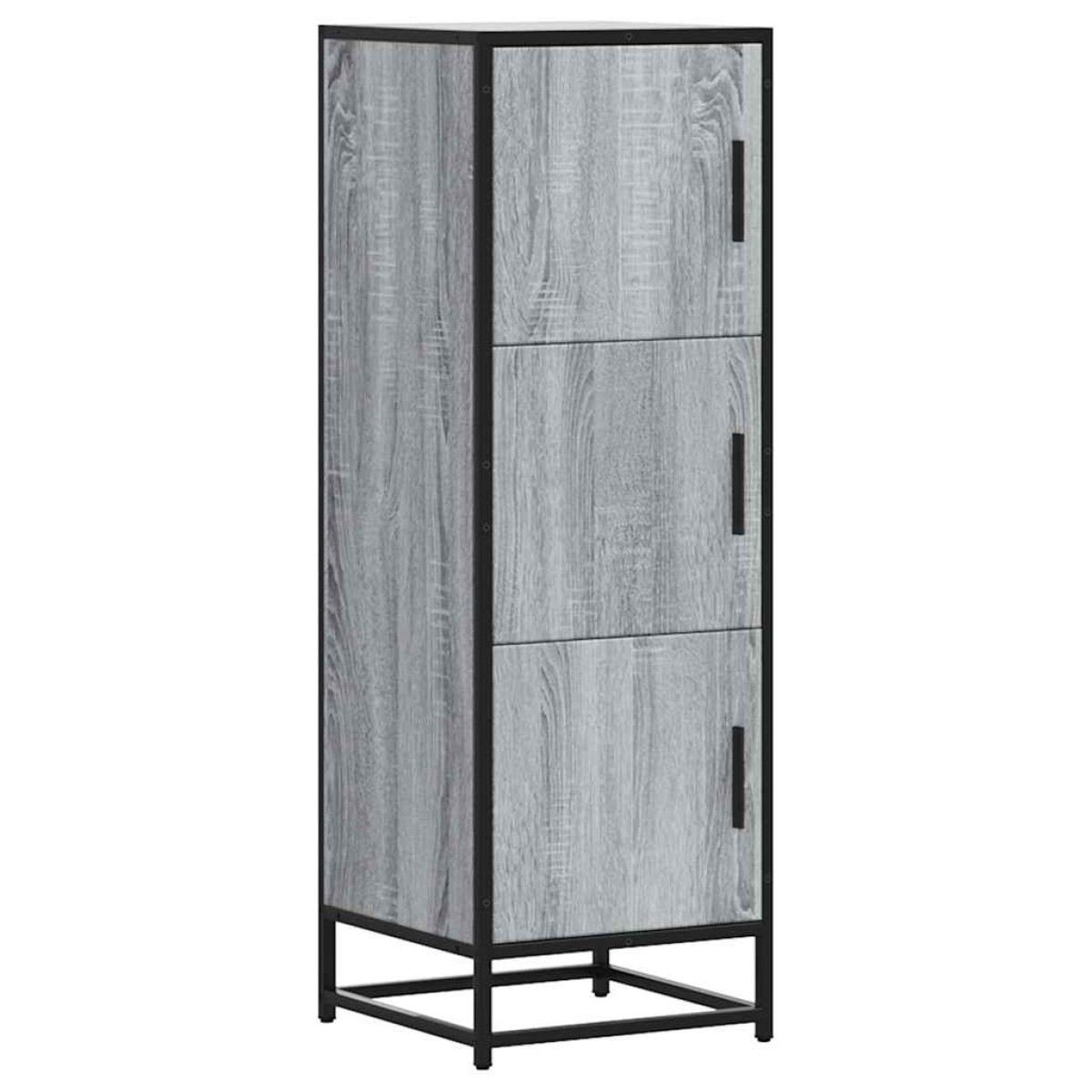 vidaXL Highboard Grey Sonoma Κατασκευασμένο ξύλο και μέταλλο