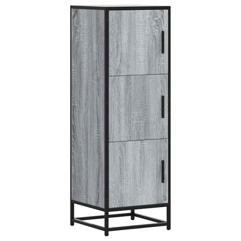 vidaXL Highboard Grey Sonoma Κατασκευασμένο ξύλο και μέταλλο