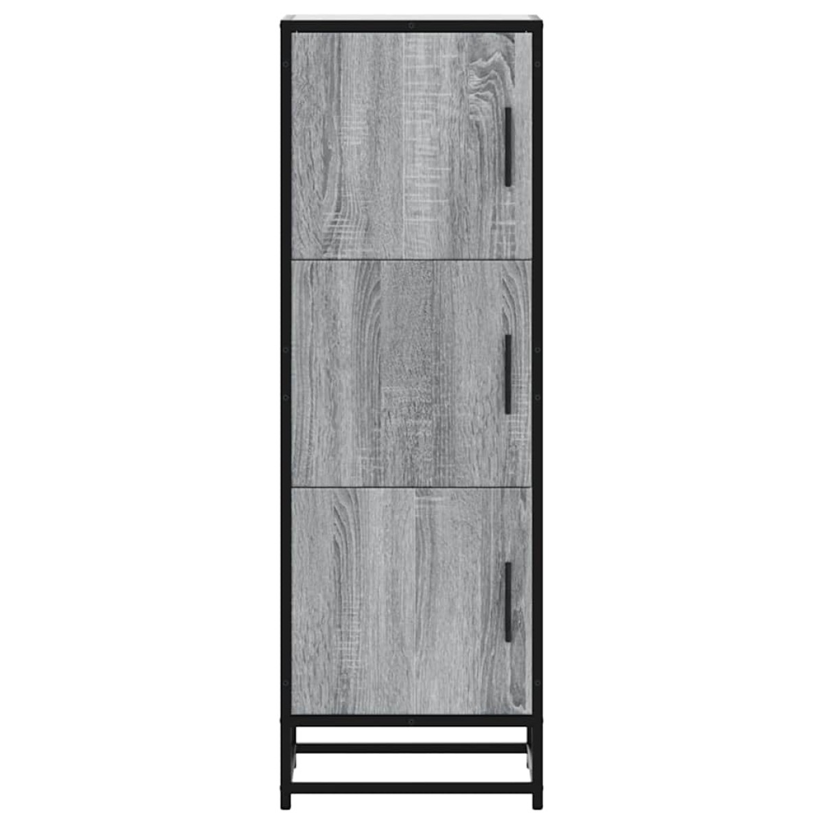vidaXL Highboard Grey Sonoma Κατασκευασμένο ξύλο και μέταλλο